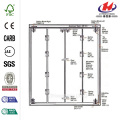 Puerta de acordeón blanca de Devonshire de 32 pulg. X 80 pulg.